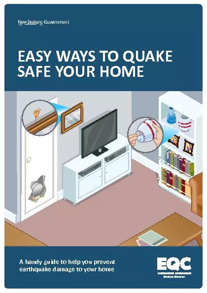 EASY WAYS TO QUAKE SAFE YOUR HOMEA handy guide to help you preventeart