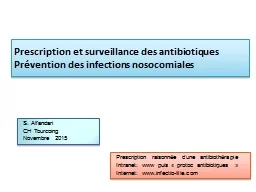 Prescription et surveillance des antibiotiques