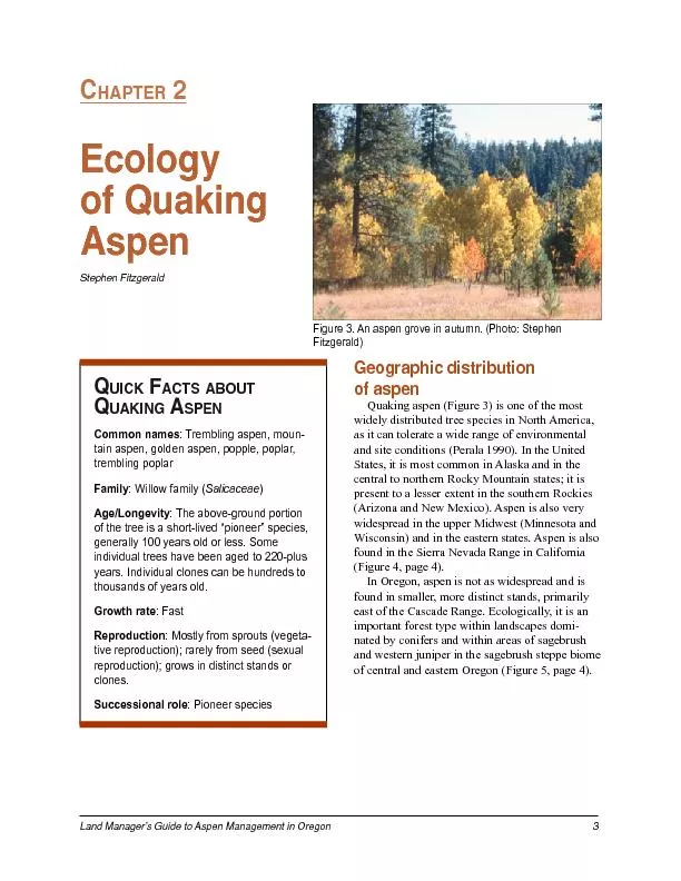 Land Manager’s Guide to Aspen Management in Oregon