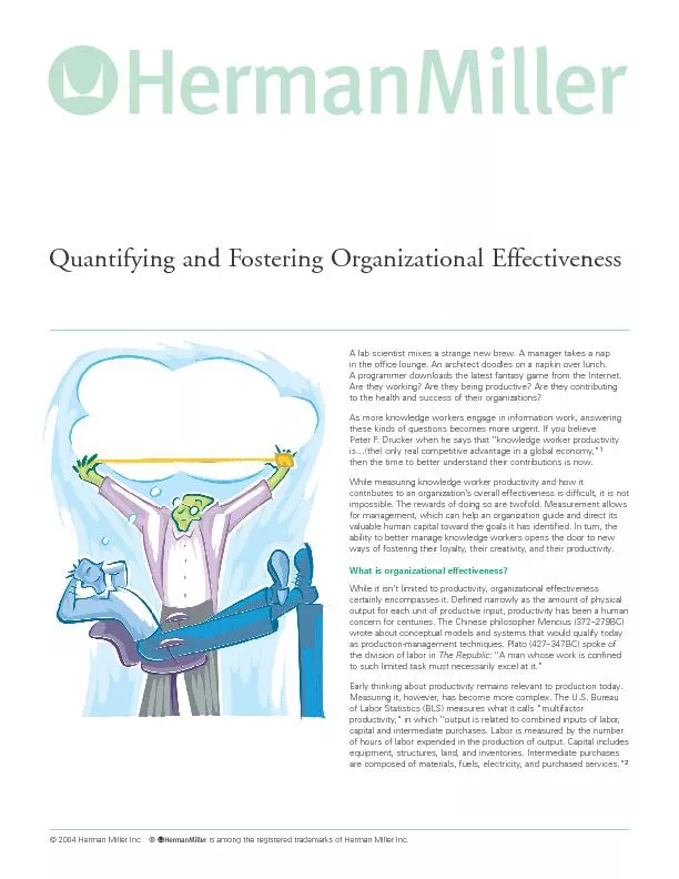 Quantifying and Fostering Organizational Effectiveness