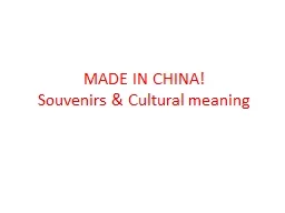 MADE IN CHINA!