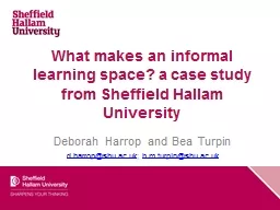 What makes an informal learning space? a case study from Sh