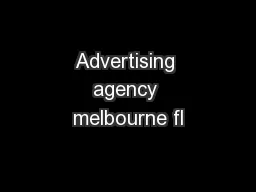 Advertising agency melbourne fl