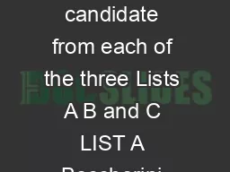 Cello GRADE  THREE PIECES one chosen by the candidate from each of the three Lists A B and C LIST A Boccherini Minuet  omitting da capo