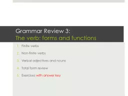 Grammar Review 3: