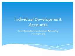 Individual Development Accounts