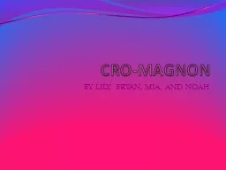 CRO-MAGNON