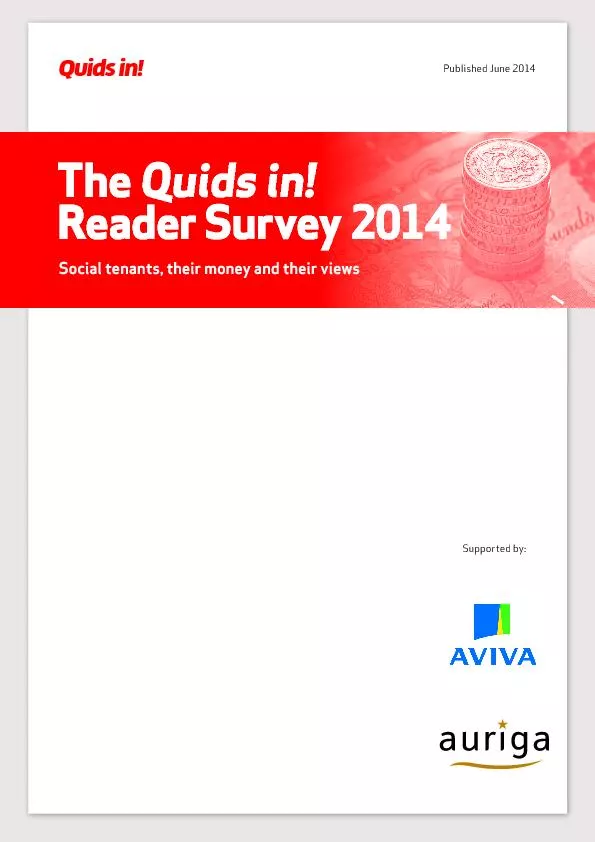 The Quids in!Reader Survey 2014Social tenants, their money and their v