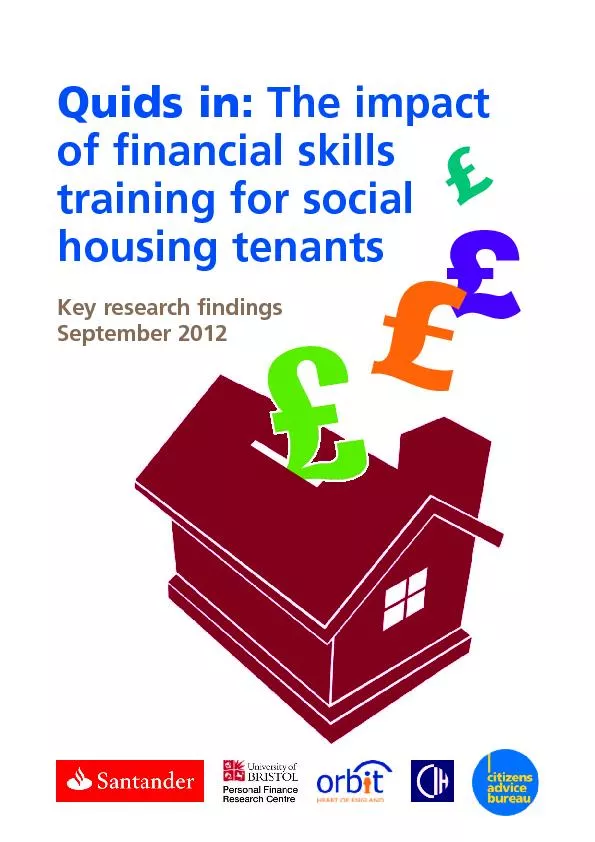 Quids in:of financial skillsKey research findings September 2012
...