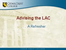Advising the LAC