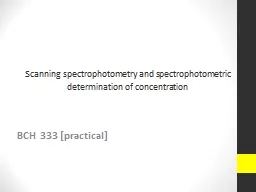 Scanning spectrophotometry and spectrophotometric determina