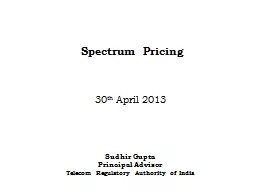Spectrum Pricing