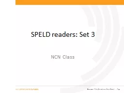 SPELD readers: Set 3