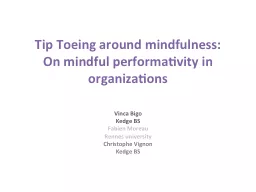 Tip Toeing around mindfulness: