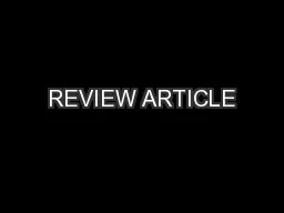 REVIEW ARTICLE