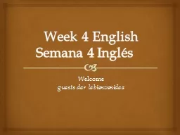 Week 4 English