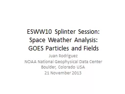 ESWW10 Splinter Session: