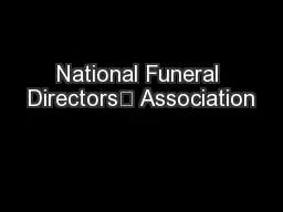 National Funeral Directors’ Association
