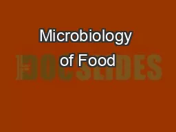 Microbiology of Food