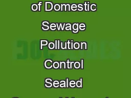 For Effective Containment of Domestic Sewage Pollution Control Sealed Cesspool klargester