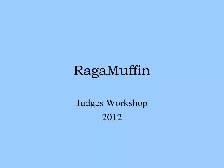 Judges Workshop