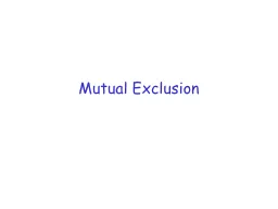 Mutual Exclusion