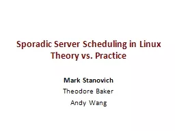 Sporadic Server Scheduling in Linux