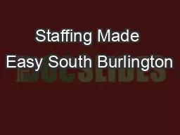 Staffing Made Easy South Burlington