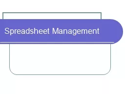 Spreadsheet Management