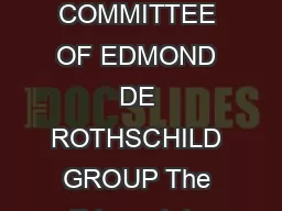 PRESS RELEASE ARIANE DE ROTHSCHILD APPOINTED CHAIRWOMAN OF THE EXECUTIVE COMMITTEE OF
