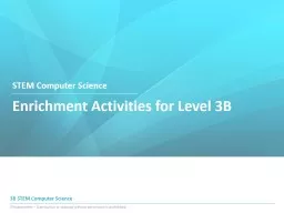 Enrichment Activities for Level 3B