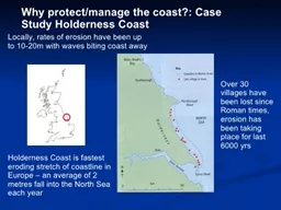 Holderness protection objectives and management strategies