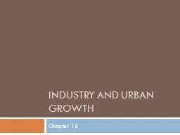 Industry and Urban Growth