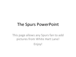 The Spurs PowerPoint