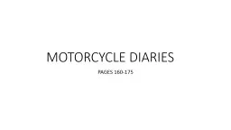 MOTORCYCLE DIARIES