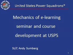 1 United States Power Squadrons®