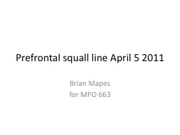 Prefrontal squall line April 5 2011