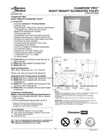 K Revised  CHAMPION PRO RIGHT HEIGHT ELONGATED TOILET VITREOUS CHINA CHAMPION PRO RIGHT