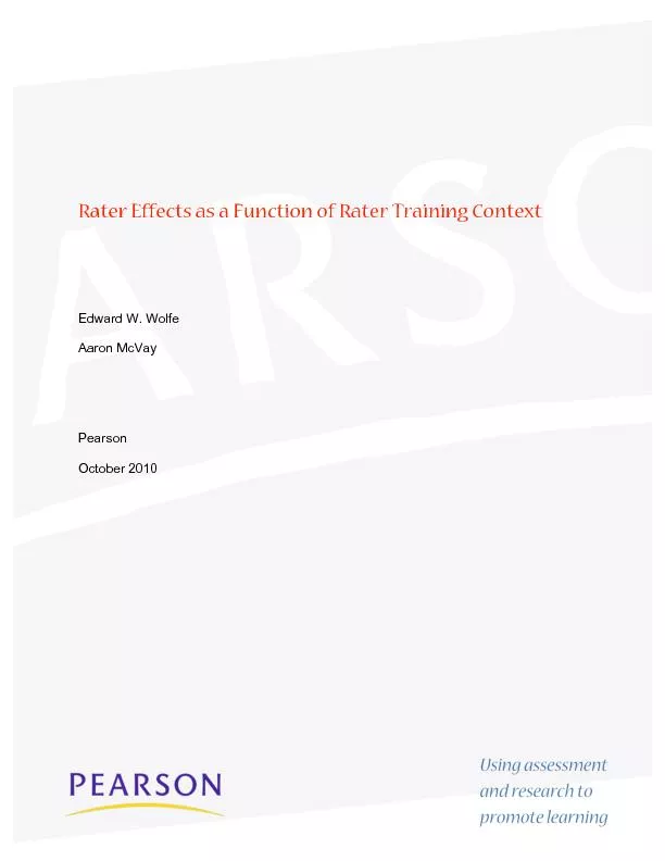 manifestation of rater effects in ng/scoring contexts: (a) online trai