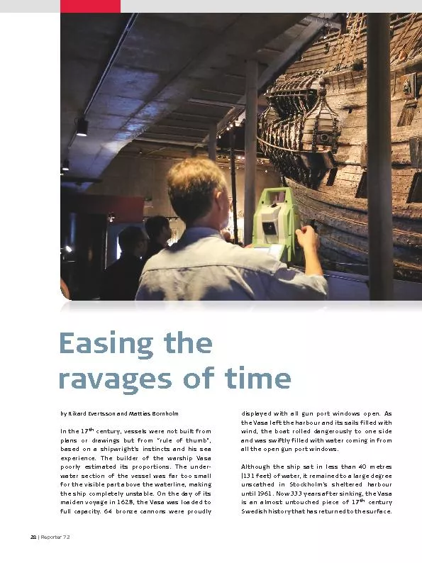 | Reporter 72Easing the ravages of time by Rikard Evertsson and Mattia