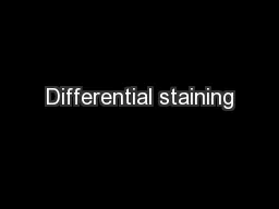 Differential staining