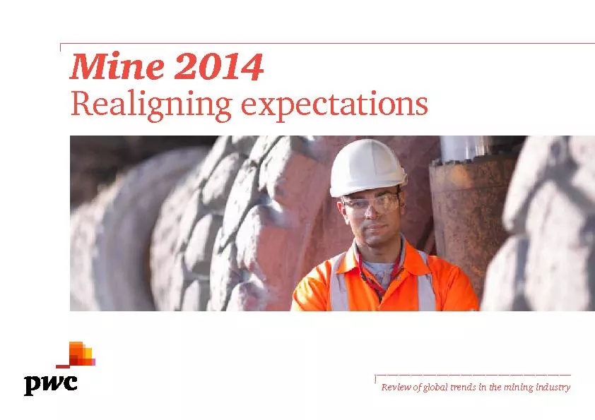Mine 2014Realigning expectations