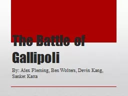 The Battle of Gallipoli
