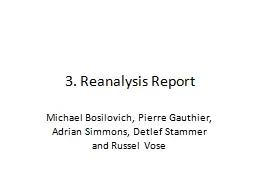 3. Reanalysis Report