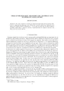 CHARACTERISTICALLY NILPOTENT LIE ALGEBRAS AND SYMPLECTIC STRUCTURES DIETRICH BURDE Abstract