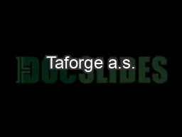 Taforge a.s.