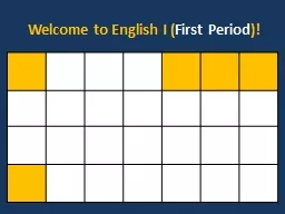 Welcome to English I (