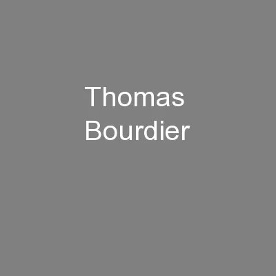 Thomas  Bourdier