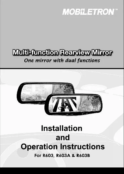 Mobiletron Rearview Mirror Monitor