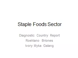 Staple Foods Sector